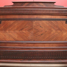 Load image into Gallery viewer, x SOLD Antique French Rosewood Bed, Double. includes slat base, Foot, Headboard, Side Rails. B12237