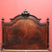 Load image into Gallery viewer, x SOLD Antique French Rosewood Bed, Double. includes slat base, Foot, Headboard, Side Rails. B12237