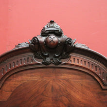 Load image into Gallery viewer, x SOLD Antique French Rosewood Bed, Double. includes slat base, Foot, Headboard, Side Rails. B12237