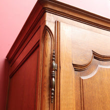 Load image into Gallery viewer, Antique French Oak Four Door Armoire Wardrobe Circa 1910 with Three Keys. B12821
