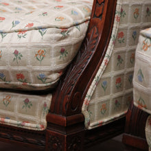 Load image into Gallery viewer, x SOLD A Pair of Antique French Armchairs, Walnut and Down-Filled Cushion Armchairs Wing Back Chairs. B11786