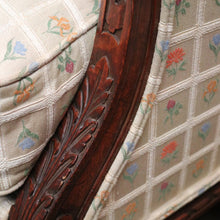 Load image into Gallery viewer, x SOLD A Pair of Antique French Armchairs, Walnut and Down-Filled Cushion Armchairs Wing Back Chairs. B11786