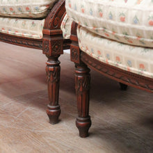 Load image into Gallery viewer, x SOLD A Pair of Antique French Armchairs, Walnut and Down-Filled Cushion Armchairs Wing Back Chairs. B11786