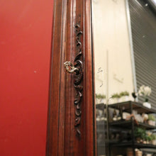 Load image into Gallery viewer, x SOLD Antique French Walnut Single Door armoire Linen Press with Mirror Door. B12342