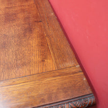 Load image into Gallery viewer, Antique French Oak Sideboard with Carved Drawers and Floral Cupboard Doors. B12655