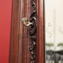 Load image into Gallery viewer, x SOLD Antique French Walnut Single Door armoire Linen Press with Mirror Door. B12342