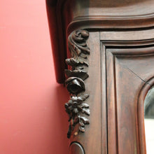 Load image into Gallery viewer, x SOLD Antique French Walnut Single Door armoire Linen Press with Mirror Door. B12342