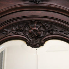 Load image into Gallery viewer, x SOLD Antique French Walnut Single Door armoire Linen Press with Mirror Door. B12342