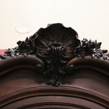 Load image into Gallery viewer, x SOLD Antique French Walnut Single Door armoire Linen Press with Mirror Door. B12342