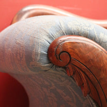 Load image into Gallery viewer, x SOLD Antique Central European Biedermeier Chaise, Lounge or Sofa, Flame Mahogany and Fabric. B11788