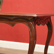 Load image into Gallery viewer, x SOLD French Dining Table with a Honeycomb Parquetry Top and Scalloped Apron. B12348