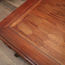 Load image into Gallery viewer, x SOLD French Dining Table with a Honeycomb Parquetry Top and Scalloped Apron. B12348