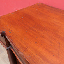 Load image into Gallery viewer, Antique English Mahogany and Flame Mahogany Chest with Mother of Pearl Handles. B13064