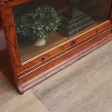 Load image into Gallery viewer, Antique English Oak Solicitor's Stacking Bookcase with Glazed Lift-Up Doors. B13063