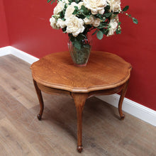 Load image into Gallery viewer, Vintage French Oak Cabriole Leg Coffee Table or Side Lamp Table, Centre Table. B11706
