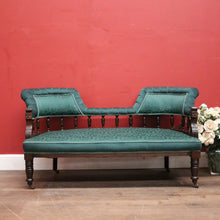 Load image into Gallery viewer, x SOLD Antique English Mahogany Double Ended Settee or Chaise. Lounge Armchair. B12345