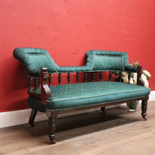 Load image into Gallery viewer, x SOLD Antique English Mahogany Double Ended Settee or Chaise. Lounge Armchair. B12345
