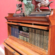 Load image into Gallery viewer, Antique English Oak Solicitor's Stacking Bookcase with Glazed Lift-Up Doors. B13063
