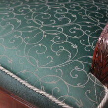 Load image into Gallery viewer, x SOLD Antique English Mahogany, Velour and Seating Fabric Armchair, Hall or Bedroom Chair. B12346