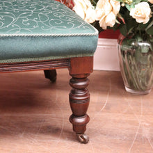 Load image into Gallery viewer, x SOLD Antique English Mahogany, Velour and Sating Fabric Hall Chair or Bedroom Chair. B12347