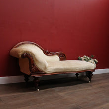 Load image into Gallery viewer, x SOLD Antique Australian Cedar Single ended Chaise, Lounge, Settee, with Castors. B12343