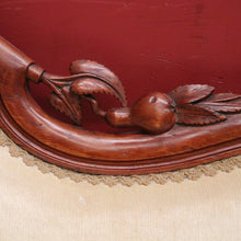 Load image into Gallery viewer, x SOLD Antique Australian Cedar Single ended Chaise, Lounge, Settee, with Castors. B12343