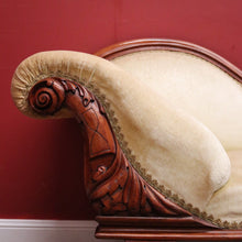 Load image into Gallery viewer, x SOLD Antique Australian Cedar Single ended Chaise, Lounge, Settee, with Castors. B12343