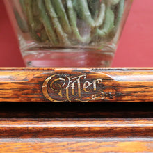 Load image into Gallery viewer, Antique Cutler Quarter Sawn Oak Roll Top Desk with Tambour and Key. B13065