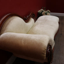 Load image into Gallery viewer, x SOLD Antique Australian Cedar Single ended Chaise, Lounge, Settee, with Castors. B12343