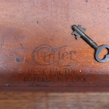 Load image into Gallery viewer, Antique Cutler Quarter Sawn Oak Roll Top Desk with Tambour and Key. B13065