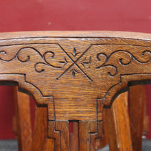 Load image into Gallery viewer, Antique English Oak Balloon Back Crest Dining or Kitchen Chairs Set of 10 Circa 1890. B13058