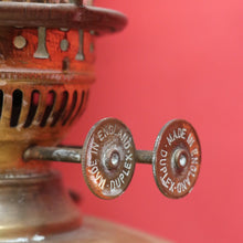 Load image into Gallery viewer, Antique Brass Duplex Oil Lamp with Milk Glass Shade and Chimney, c.1920s. B12656