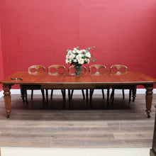 Load image into Gallery viewer, Antique English Oak Extending Dining Table with Joseph Fitter Winding Mechanism. B13057