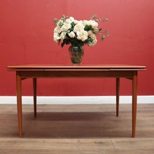 Load image into Gallery viewer, x SOLD Burgess Australia - Mid-Century Teak Dining Table with Extension Leaves. B12366