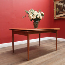 Load image into Gallery viewer, x SOLD Burgess Australia - Mid-Century Teak Dining Table with Extension Leaves. B12366