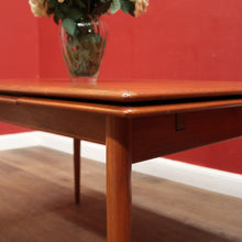 Load image into Gallery viewer, x SOLD Burgess Australia - Mid-Century Teak Dining Table with Extension Leaves. B12366