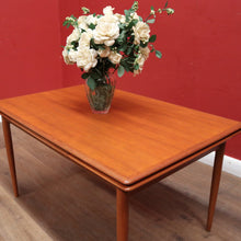 Load image into Gallery viewer, x SOLD Burgess Australia - Mid-Century Teak Dining Table with Extension Leaves. B12366