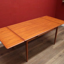 Load image into Gallery viewer, x SOLD Burgess Australia - Mid-Century Teak Dining Table with Extension Leaves. B12366