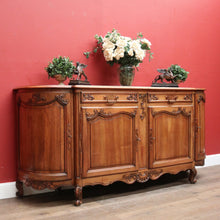Load image into Gallery viewer, x SOLD Antique French Walnut 4-door Sideboard with 2 Drawers and Copper Fixtures. B12354