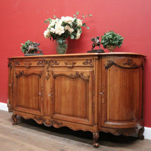 Load image into Gallery viewer, x SOLD Antique French Walnut 4-door Sideboard with 2 Drawers and Copper Fixtures. B12354