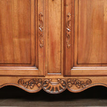 Load image into Gallery viewer, x SOLD Antique French Walnut 4-door Sideboard with 2 Drawers and Copper Fixtures. B12354