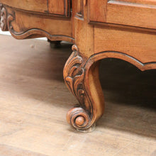 Load image into Gallery viewer, x SOLD Antique French Walnut 4-door Sideboard with 2 Drawers and Copper Fixtures. B12354