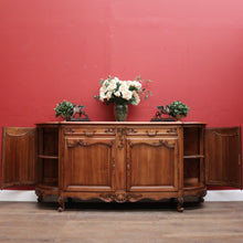 Load image into Gallery viewer, x SOLD Antique French Walnut 4-door Sideboard with 2 Drawers and Copper Fixtures. B12354