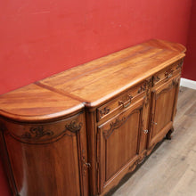 Load image into Gallery viewer, x SOLD Antique French Walnut 4-door Sideboard with 2 Drawers and Copper Fixtures. B12354