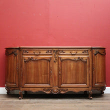 Load image into Gallery viewer, x SOLD Antique French Walnut 4-door Sideboard with 2 Drawers and Copper Fixtures. B12354