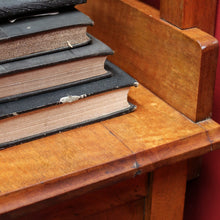 Load image into Gallery viewer, Australian Maple Dressing Table with Mirror and Three Drawers, Brass Handles. B12654