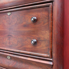 Load image into Gallery viewer, English Biedermeier Mahogany Secretaire Chest with Mother-of-Pearl Detail. B12650