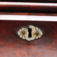 Load image into Gallery viewer, English Biedermeier Mahogany Secretaire Chest with Mother-of-Pearl Detail. B12650