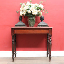 Load image into Gallery viewer, Antique Australian Colonial Cedar Hall Table with One Piece Slab Top. B13054