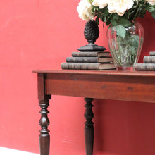 Load image into Gallery viewer, Antique Australian Colonial Cedar Hall Table with One Piece Slab Top. B13054